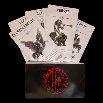 Occult Tarot Deck by Travis McHenry | 78 Demon Cards Inspired by Ars Goetia, Occult Divination, Ritual Magic & Esoteric Guide Book