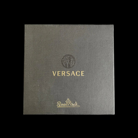 Versace Rosenthal Medusa Coaster From Uranium Glass – Rare Vaseline Glass Paperweight That Glows Vividly Green Under UV Light – Exclusive Collector’s Art Piece